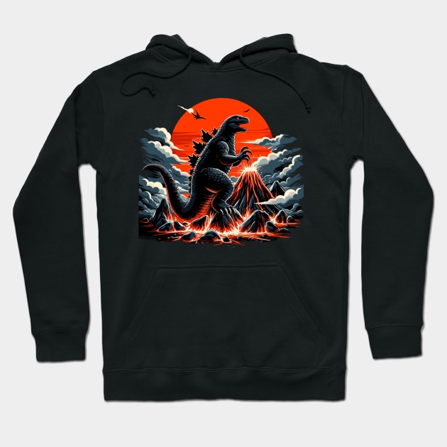 Godzilla Hoodie by Rizstor